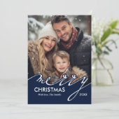 Frohe Weihnacht-Feiertags-Karten Feiertagskarte (Stehend Vorderseite)