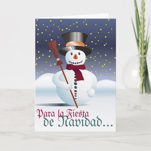 Frohe Weihnacht Feiertagskarte (Vorderseite)