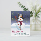 Frohe Weihnacht Feiertagspostkarte (Stehend Vorderseite)