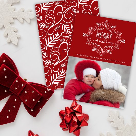 Frohe Weihnacht-festliche Feiertagskarte