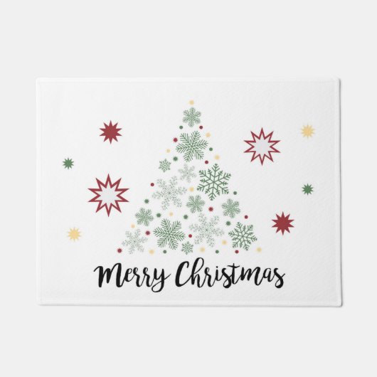 Frohe Weihnacht-Fußmatte Fußmatte (Vorderseite)