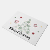 Frohe Weihnacht-Fußmatte Fußmatte (Schrägansicht)