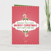 Frohe Weihnacht-gefaltete Karte (Rückseite)