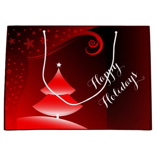 Frohe Weihnacht-Geschenk-Tasche Große Geschenktüte (Vorderseite)