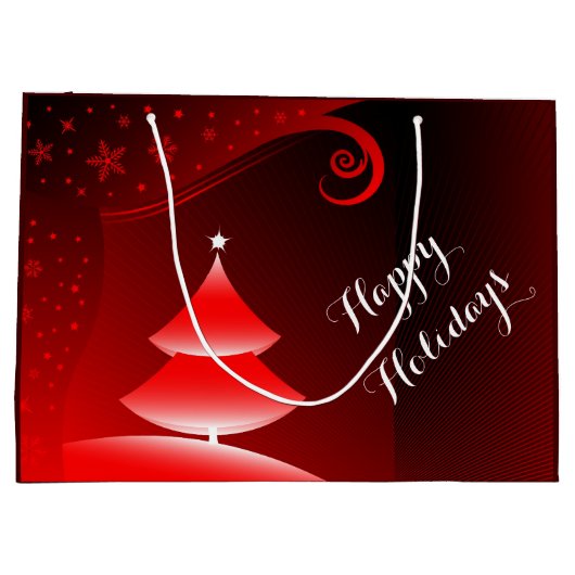 Frohe Weihnacht-Geschenk-Tasche Große Geschenktüte (Rückseite)