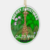 Frohe Weihnacht-Giraffe Keramikornament (Rechts)