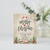 Frohe Weihnacht-glückliches neues Postkarte (Stehend Vorderseite)