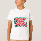 Frohe Weihnacht-Graffiti T-Shirt (Vorderseite)