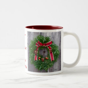 Frohe Weihnacht-große Großmutter Zweifarbige Tasse