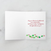 Frohe Weihnacht-Haar-Stylist-Gewohnheit Karte (Innenseite)