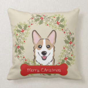 Frohe Weihnacht-Hundezucht Kissen