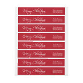 Frohe Weihnacht-Kalligraphie-Skript-Rot-Gewohnheit (Bogen)