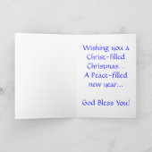 Frohe Weihnacht-Karte Feiertagskarte (Innenseite)