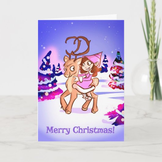 Frohe Weihnacht-Karte Feiertagskarte (Vorderseite)