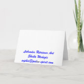 Frohe Weihnacht-Karte Feiertagskarte (Rückseite)