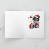 Frohe Weihnacht-Karten Shih Tzu Feiertagskarte (Innenseite)