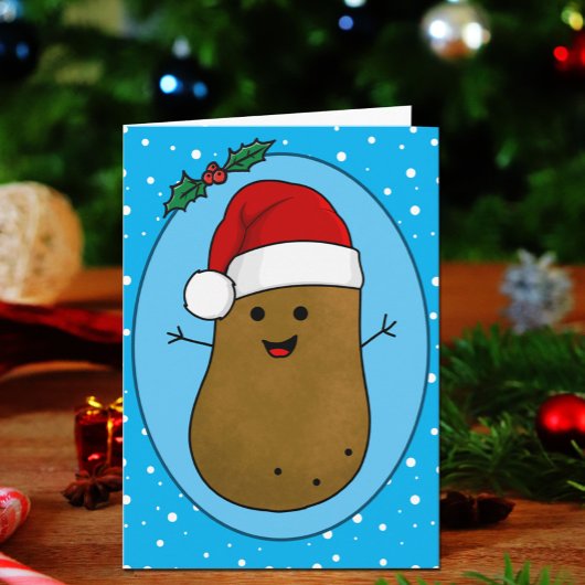 Frohe Weihnacht Kartoffel Karte
