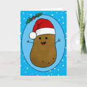 Frohe Weihnacht Kartoffel Karte (Vorderseite)