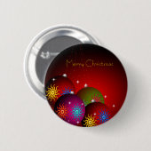 Frohe Weihnacht-Knopf Button (Vorne & Hinten)