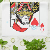 Frohe Weihnacht-Königin der Herzen Handtuch (Gefaltet)