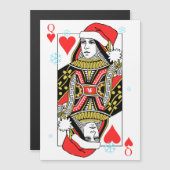 Frohe Weihnacht-Königin der Herzen Magnetkarte (Vorne/Hinten)