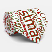 Frohe Weihnacht-Krawatte - größerer Entwurf Krawatte (Gerollt)