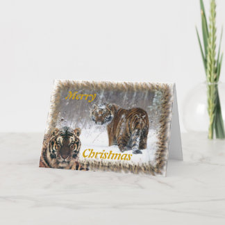 Frohe Weihnacht-Landschaftskarte Feiertagskarte