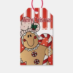 Frohe Weihnacht-Lebkuchen-Mann Geschenkanhänger