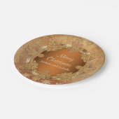 Frohe Weihnacht-Lebkuchen-Plätzchen Pappteller (Schrägansicht)