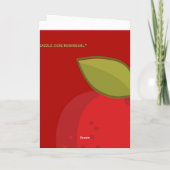 Frohe Weihnacht-Lehrer Feiertagskarte (Rückseite)