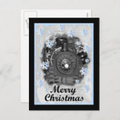 Frohe Weihnacht-Modell-Zug Feiertagspostkarte (Vorne/Hinten)