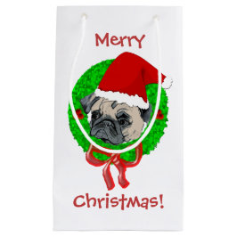 Frohe Weihnacht-Mops Kleine Geschenktüte