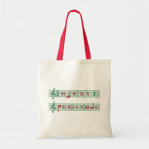Frohe Weihnacht-Musik-Tasche Tragetasche