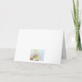 Frohe Weihnacht-Nativity farbiges Feiertagskarte (Rückseite)