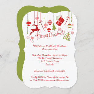 Frohe Weihnacht-offenes Haus-Einladung Einladung