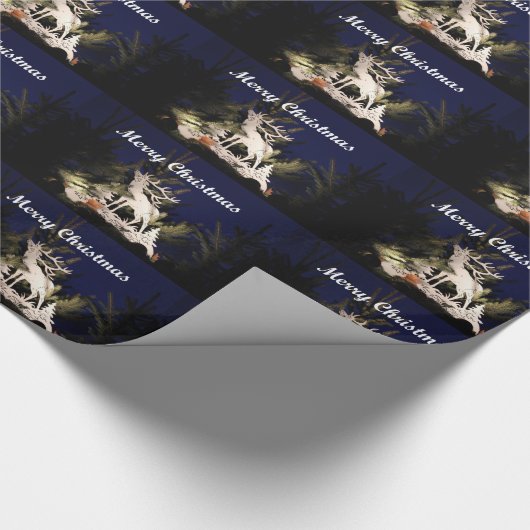 Frohe Weihnacht-Packpapier Geschenkpapier (Ecke)