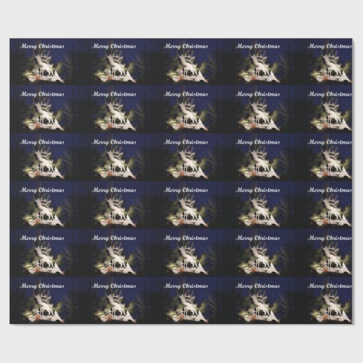 Frohe Weihnacht-Packpapier Geschenkpapier (Flach)
