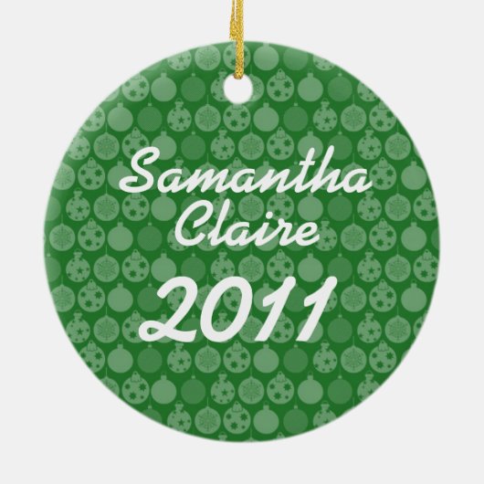 Frohe Weihnacht-Panda-Verzierung Keramik Ornament (Hinten)