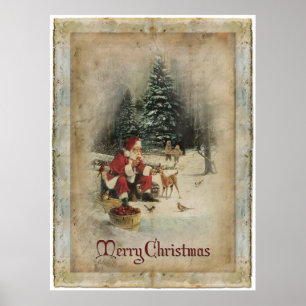 Frohe Weihnacht-Plakat Poster