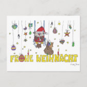Frohe Weihnacht Postcard von Nicole Janes Postkarte (Vorderseite)