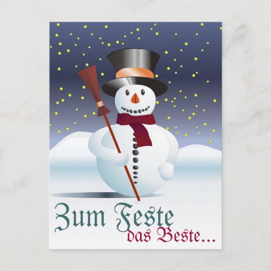 Frohe Weihnacht Postkarte (Vorderseite)
