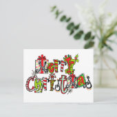 Frohe Weihnacht-Postkarte Feiertagspostkarte (Stehend Vorderseite)