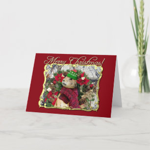 Frohe Weihnacht-Präriehund Feiertagskarte