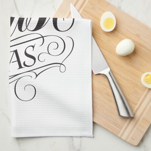 Frohe Weihnacht-religiöse Geschirrtuch (Viertel Falte)