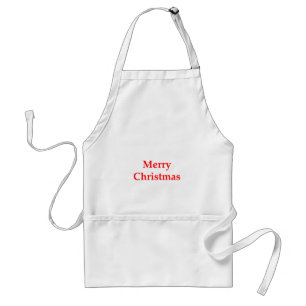 Frohe Weihnacht-Rot die MUSEUM Zazzle Geschenke Schürze