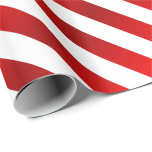 Frohe Weihnacht-rote u. weiße Süßigkeits-Streif Geschenkpapier