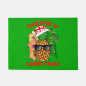 Frohe Weihnacht-Sankt-Ananas Fußmatte (Vorderseite)