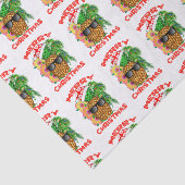 Frohe Weihnacht-Sankt-Ananas Seidenpapier (Ausschnitt)