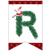 Frohe Weihnacht-Sankt-Kiefern-Nadeln - Wimpelkette (Dritte Fahne)