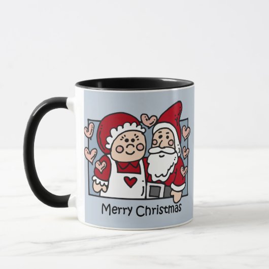 Frohe Weihnacht-Sankt-Tasse Tasse (Links)